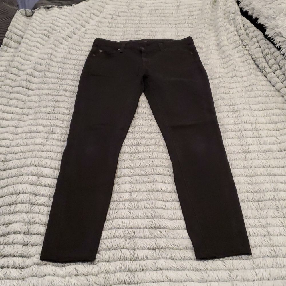 Black 7 for all mankind "the skinny" jeans size 27